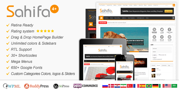 Sahifa: Make A Review System Using Responsive WordPress Theme